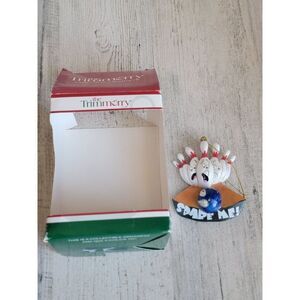 TrimMerry spare me bowling pins ornament Xmas
